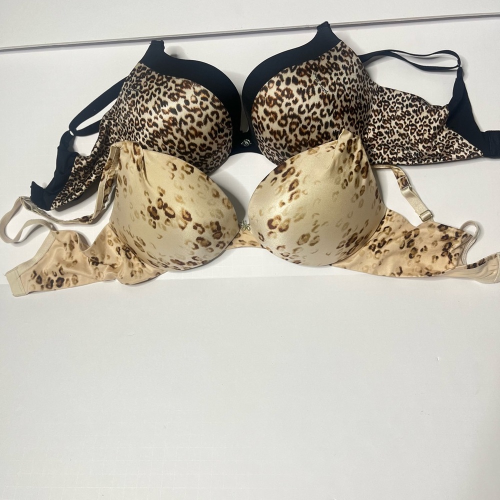 Leopard Print Women's Bras Set